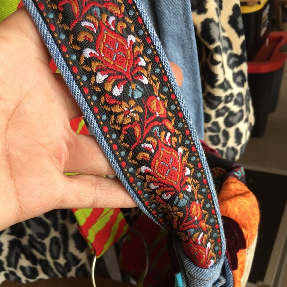 Handmade Hippie Levi’s Denim Cross Body Bag - Picture 13 of 16